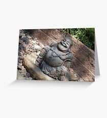 Statue at Zoo Greeting Card