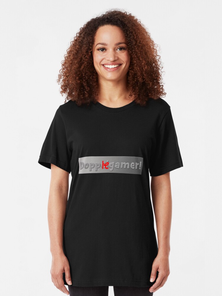 Alternate view of Dopplegamer! Slim Fit T-Shirt