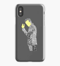 Jim Moriarty Typography Art iPhone Case