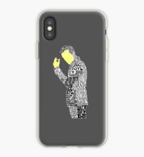 Jim Moriarty Typography Art iPhone Case