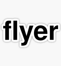 flyer Sticker
