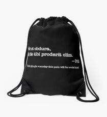 dolor hic tibi proderit olim Drawstring Bag