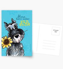 Sunny Schnauzer Cheer Up Cards Postcards