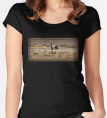Freedom at Swan Lake Women's Fitted Scoop T-Shirt