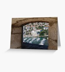 Dubrovnik Through the Wall Greeting Card
