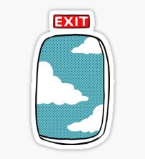 Emergency exit Sticker