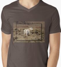 Lone White Stallion Men's V-Neck T-Shirt