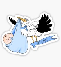 Stork - It's a boy! Sticker