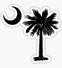 Black Palmetto Moon Sticker