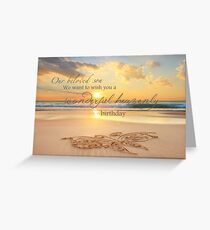Son's Heavenly Birthday Greeting Card