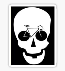 Bike Skull Sticker Sticker