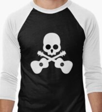 Old Skull Music Guitar Men's Baseball ¾ T-Shirt