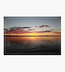 Sun has gone - calmness... Photographic Print
