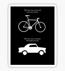 Bike V's Car Sticker Sticker
