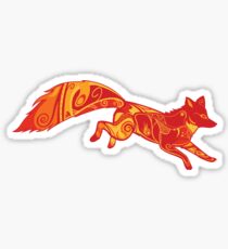 Paisley fox Sticker