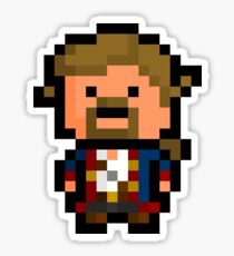Pixel Guybrush Threepwood Sticker Sticker