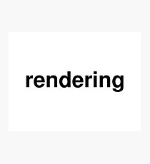 rendering Photographic Print