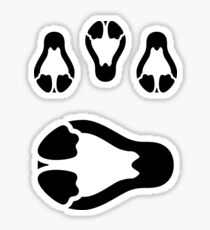 Stycil Tux Stickers (black, assorted sizes) Sticker