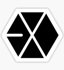 EXO Black Logo Sticker