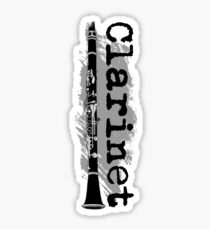Clarinet Vertical Design Sticker