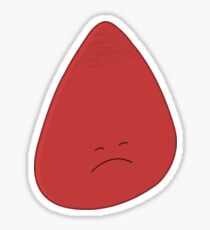 sad guitar pick sticker Sticker