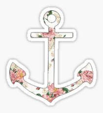 Floral Anchor 1 Sticker