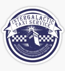 taxi and relative dimensions in space Sticker