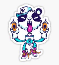 Graffiti Panda BRIGHT. Sticker