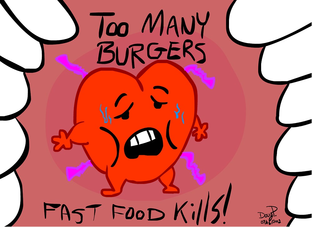 "Fast Food Kills!" by Douglas Philippe Redbubble