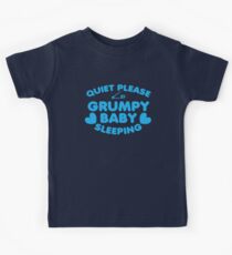 Quiet please GRUMPY BABY SLEEPING Kids Tee