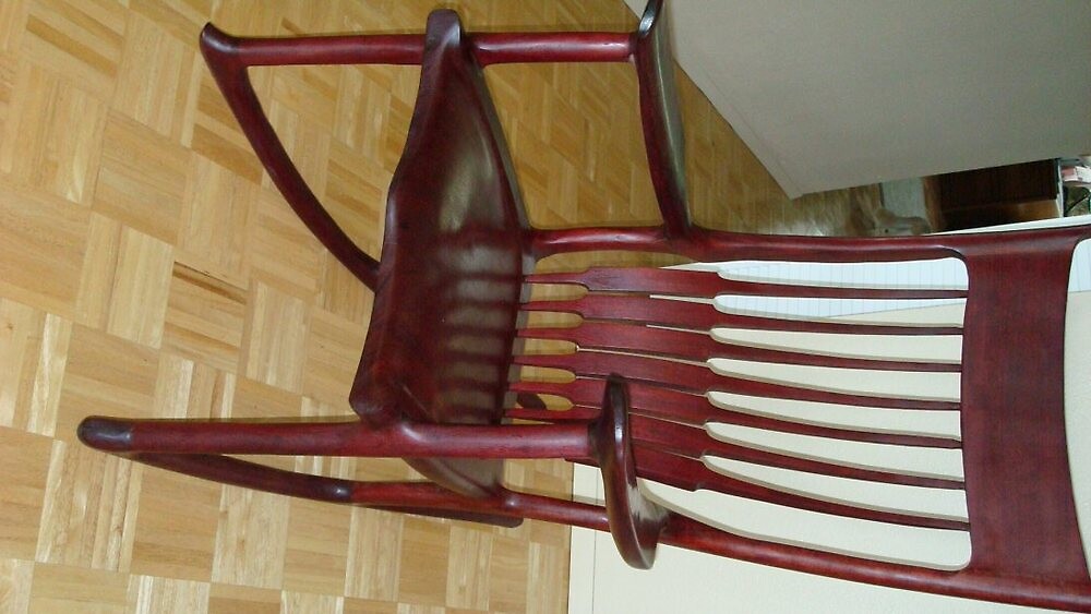 "Purpleheart Rocking Chair" by scootsp8 Redbubble