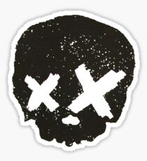 Green Day Skull Sticker