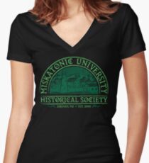 Miskatonische Historische Gesellschaft Tailliertes T-Shirt mit V-Ausschnitt
