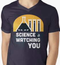 Science is Watching You Men's V-Neck T-Shirt