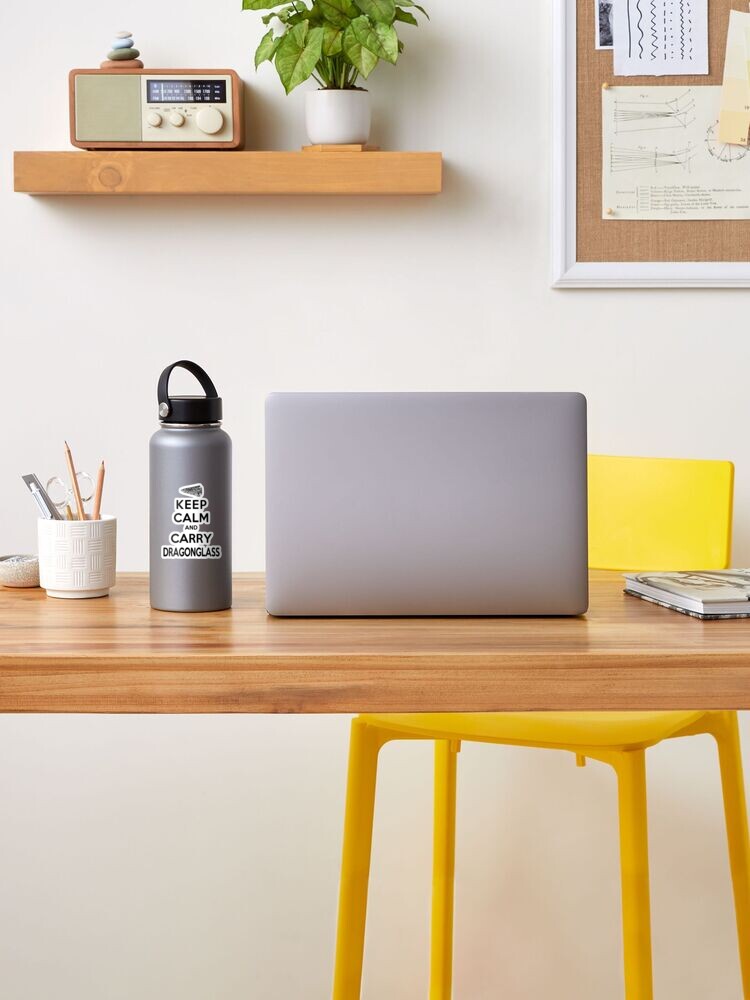 Alternate view of Keep Calm: Dragonglass (Black) Sticker