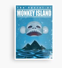 Monkey Island Travel Poster Metal Print