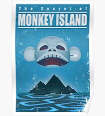 Monkey Island Travel Poster Poster