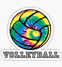 Tie Dyed Volleyball Sticker