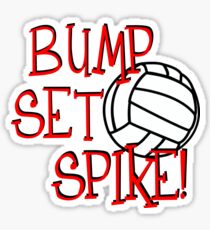 Bump, Set, Spike - Volleyball Sticker