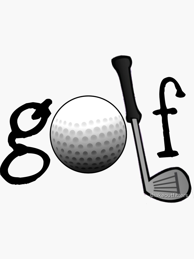 "Golf design" Sticker by shakeoutfitters Redbubble