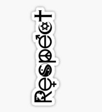 Coexist With Respect Sticker Sticker