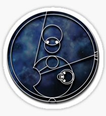 Allons-y Circular Gallifreyan Sticker