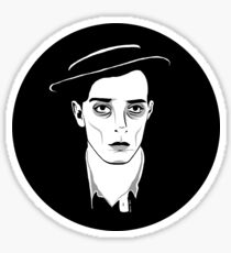 Buster Keaton-Round Sticker Sticker