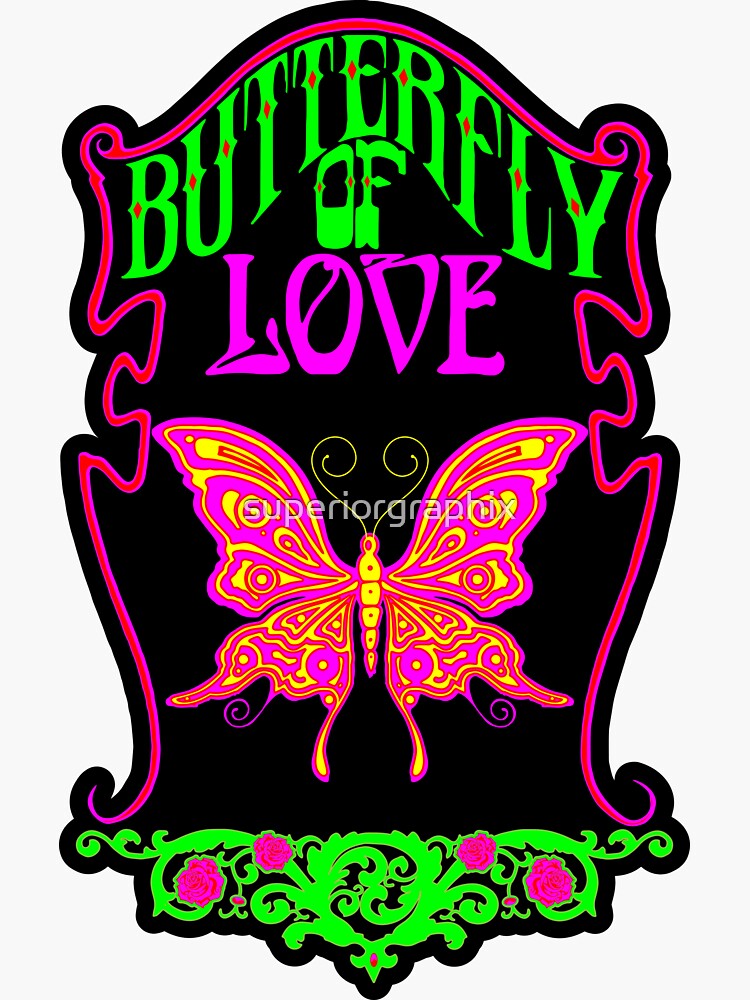 "Butterfly of Love Sticker" Sticker by Redbubble