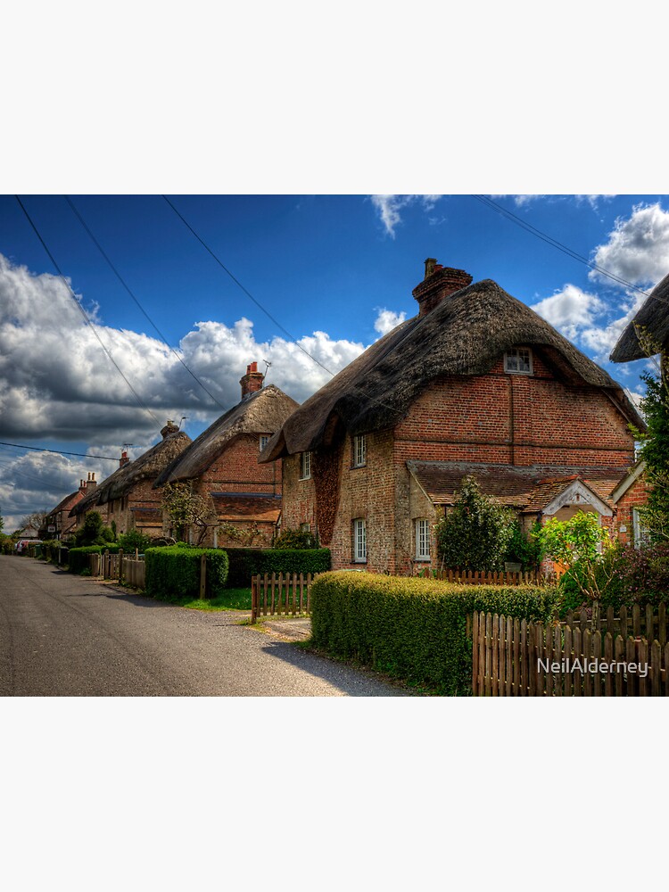 A Row of Thatched Houses in East Stratton by NeilAlderney