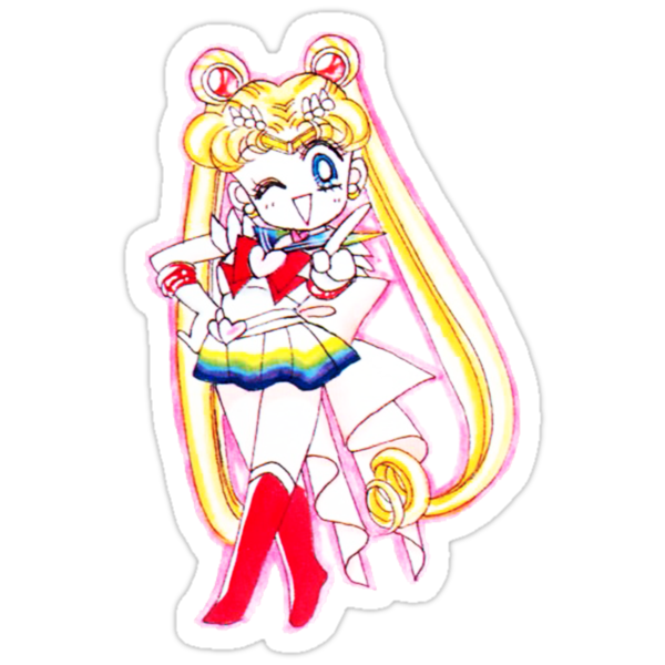 Chibi Sailor Moon Stickers By Shayera Redbubble