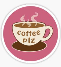 coffee plz Sticker
