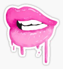 Hot Pink Lips Sticker