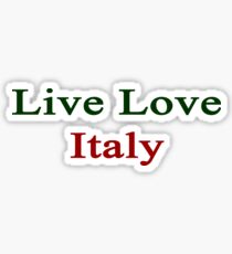 Live Love Italy Sticker