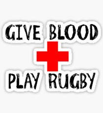 Give Blood, Play Rugby Sticker